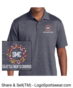 SMC Embroidered Polo Shirt Design Zoom